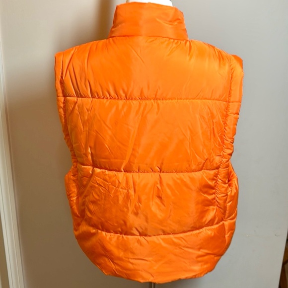 Culture Couture Women's Jacket Down Orange Weather Proof Insulated Puff Vest S - Picture 3 of 10